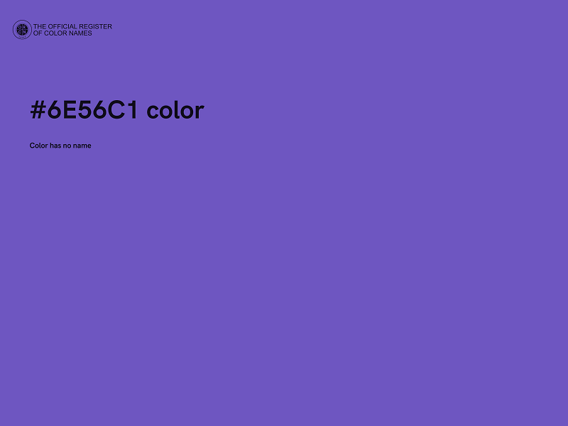 #6E56C1 color image