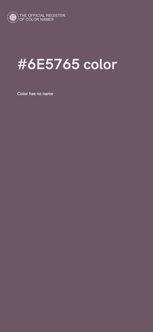 #6E5765 color image
