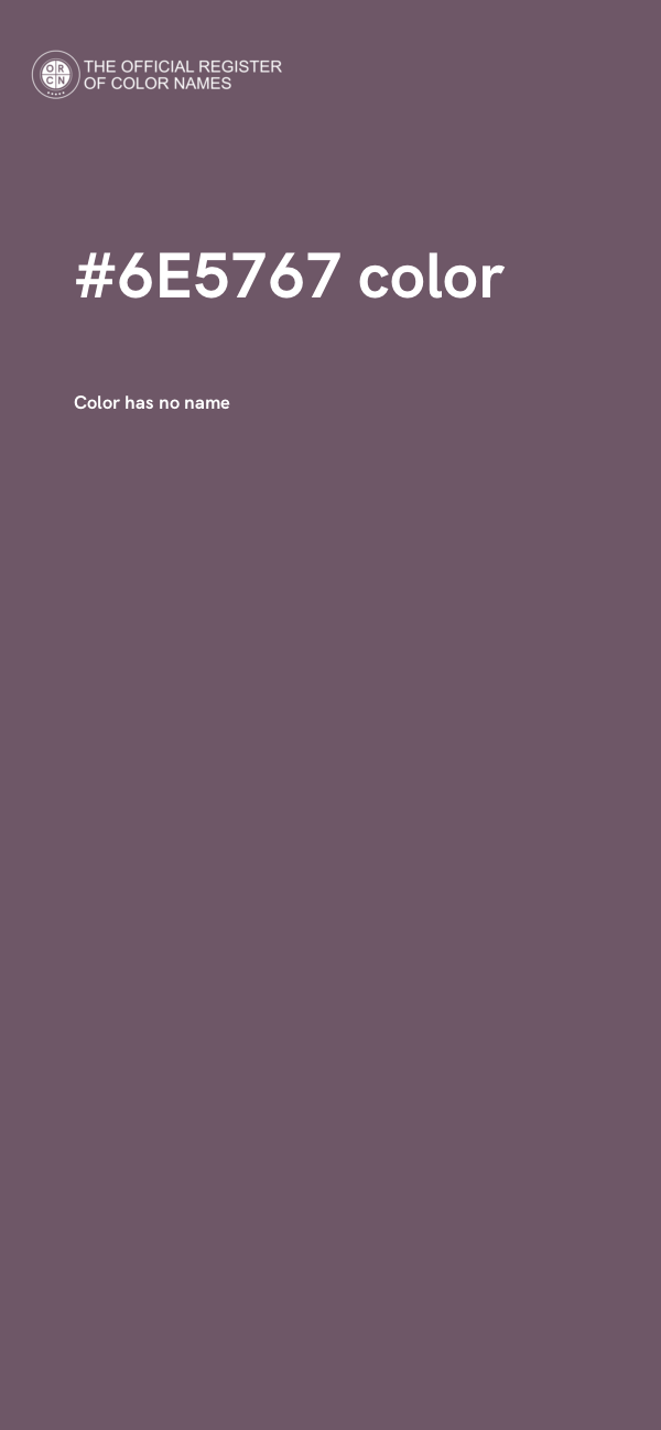 #6E5767 color image