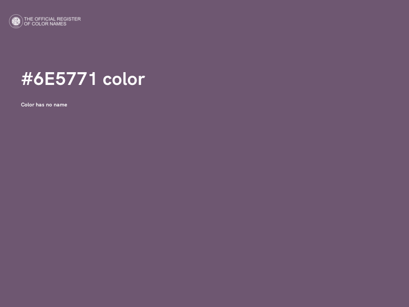 #6E5771 color image