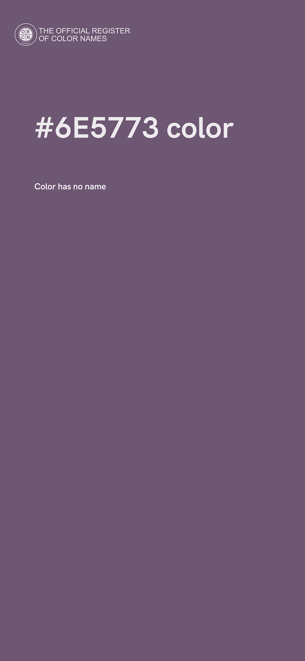#6E5773 color image