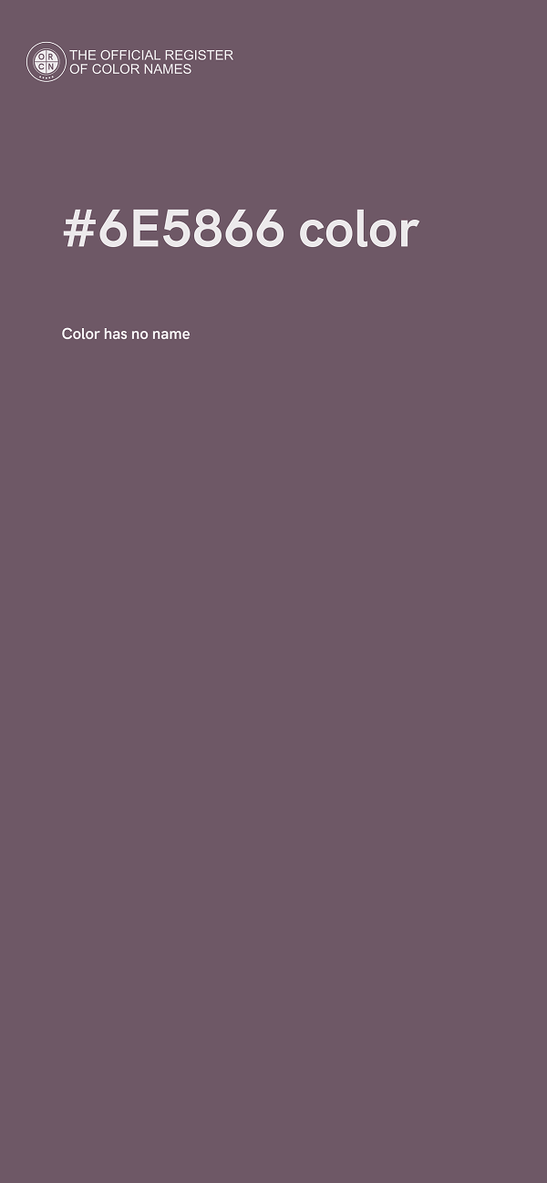#6E5866 color image