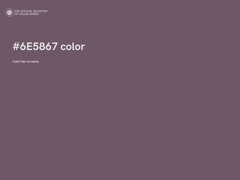 #6E5867 color image