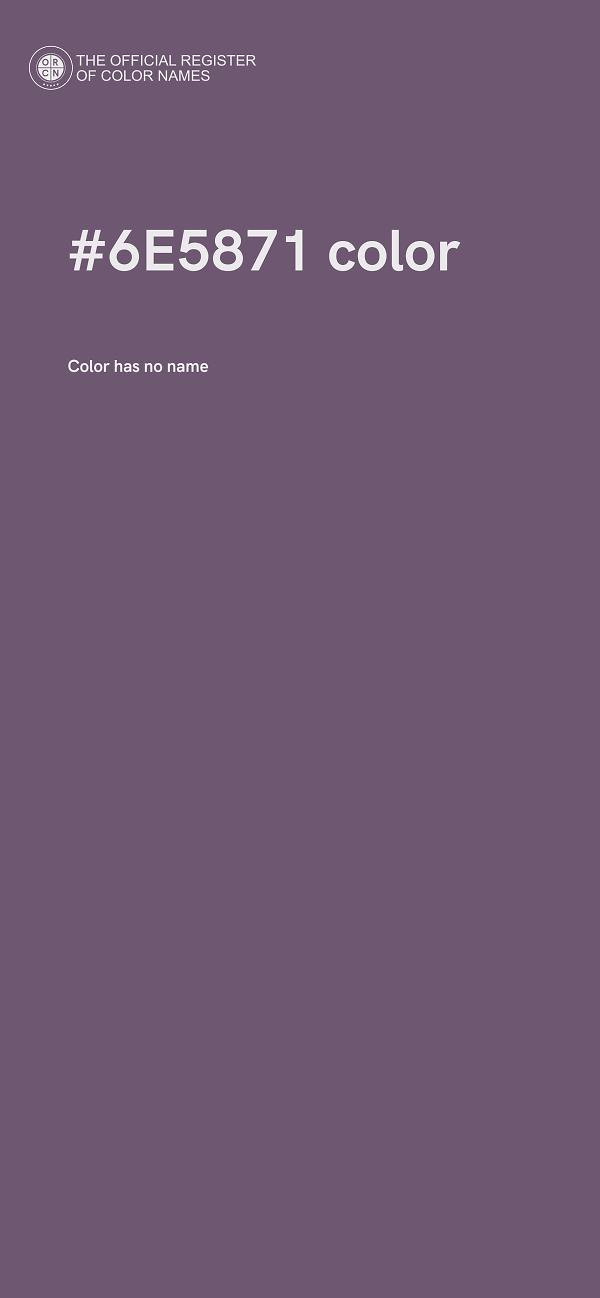 #6E5871 color image