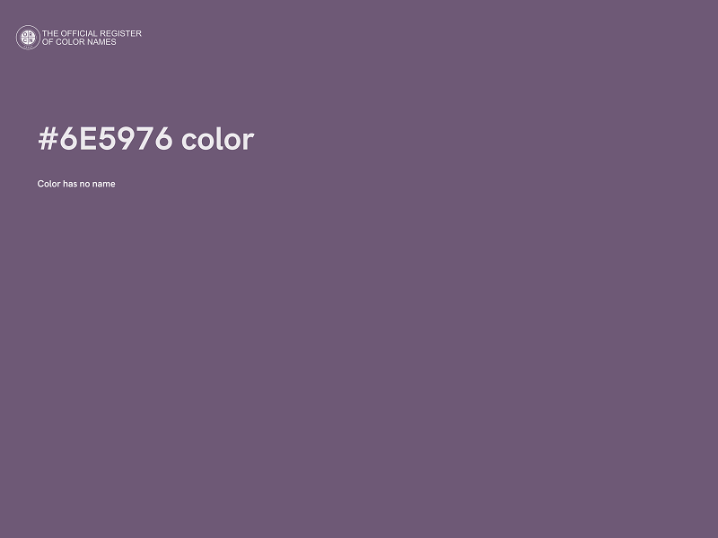 #6E5976 color image