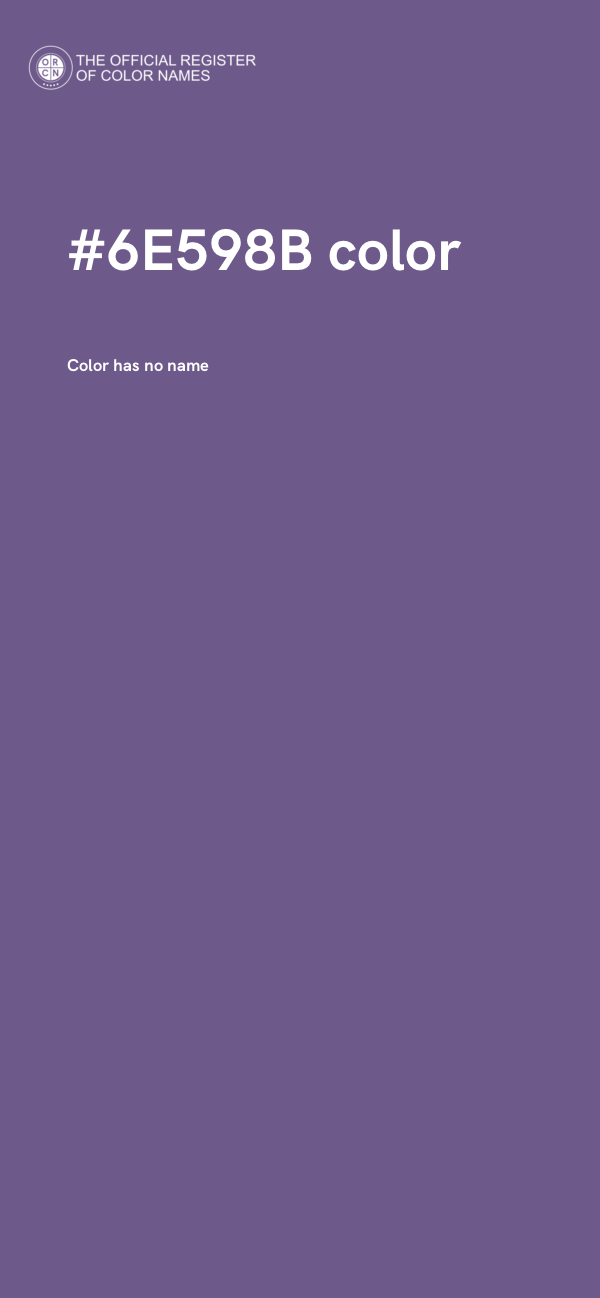 #6E598B color image