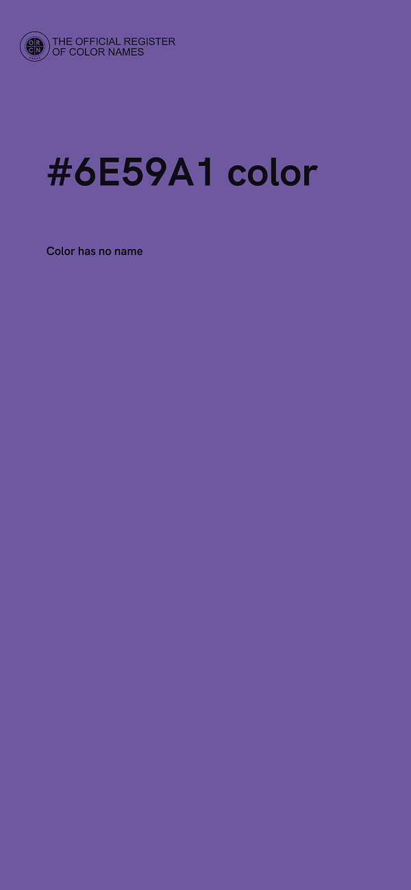 #6E59A1 color image