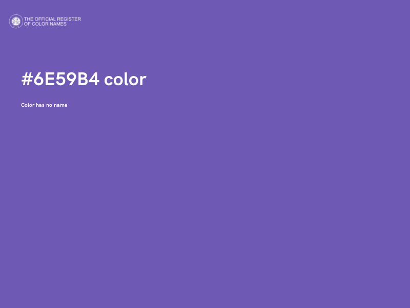 #6E59B4 color image
