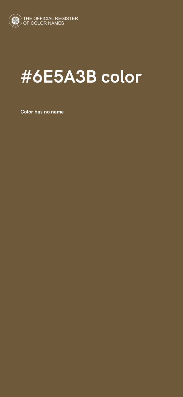 #6E5A3B color image