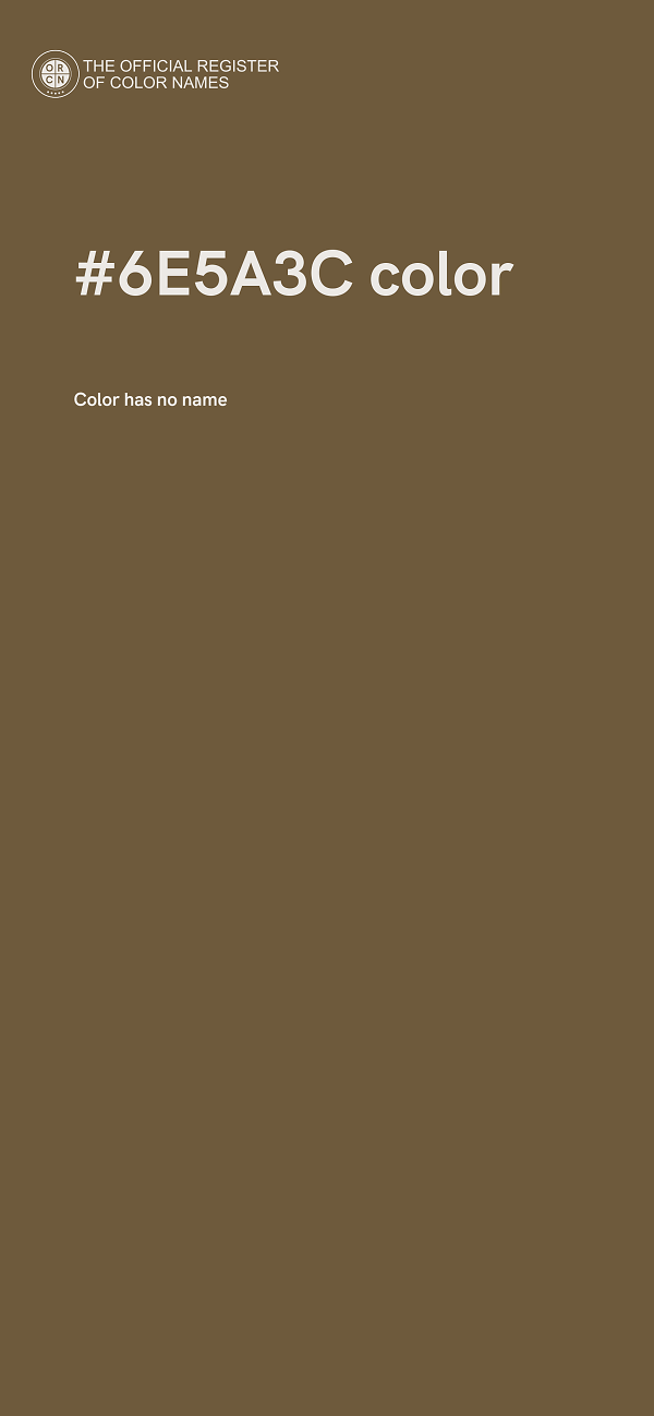 #6E5A3C color image