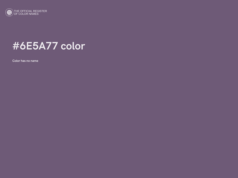 #6E5A77 color image