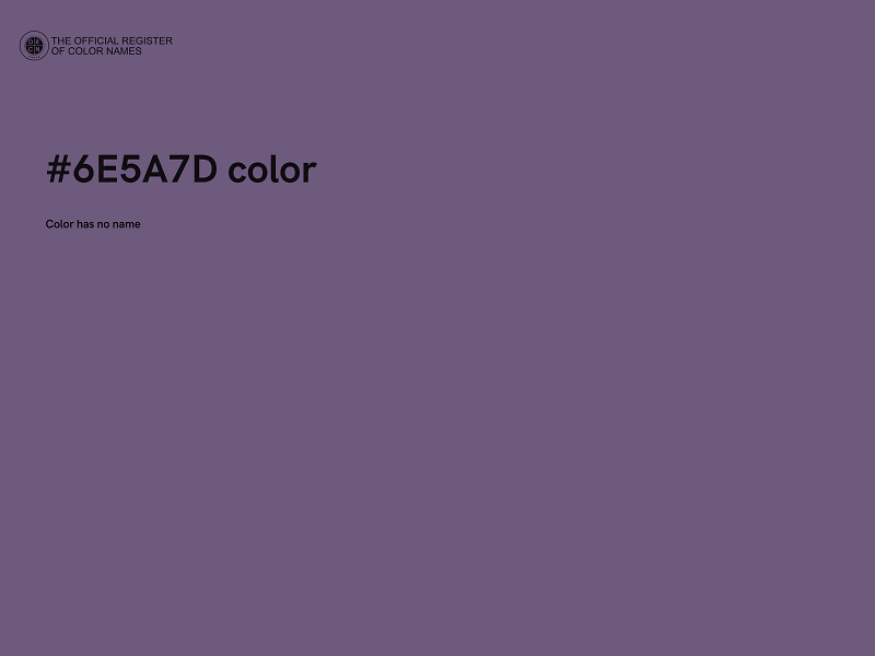 #6E5A7D color image