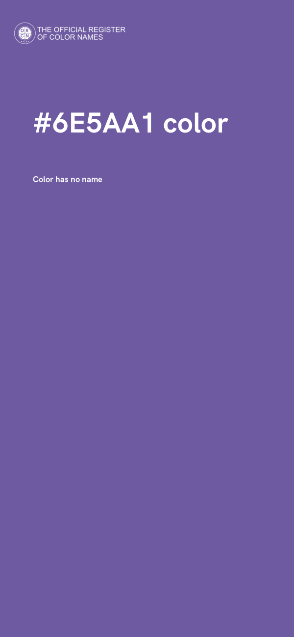 #6E5AA1 color image