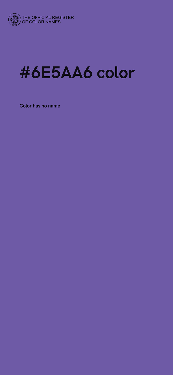 #6E5AA6 color image