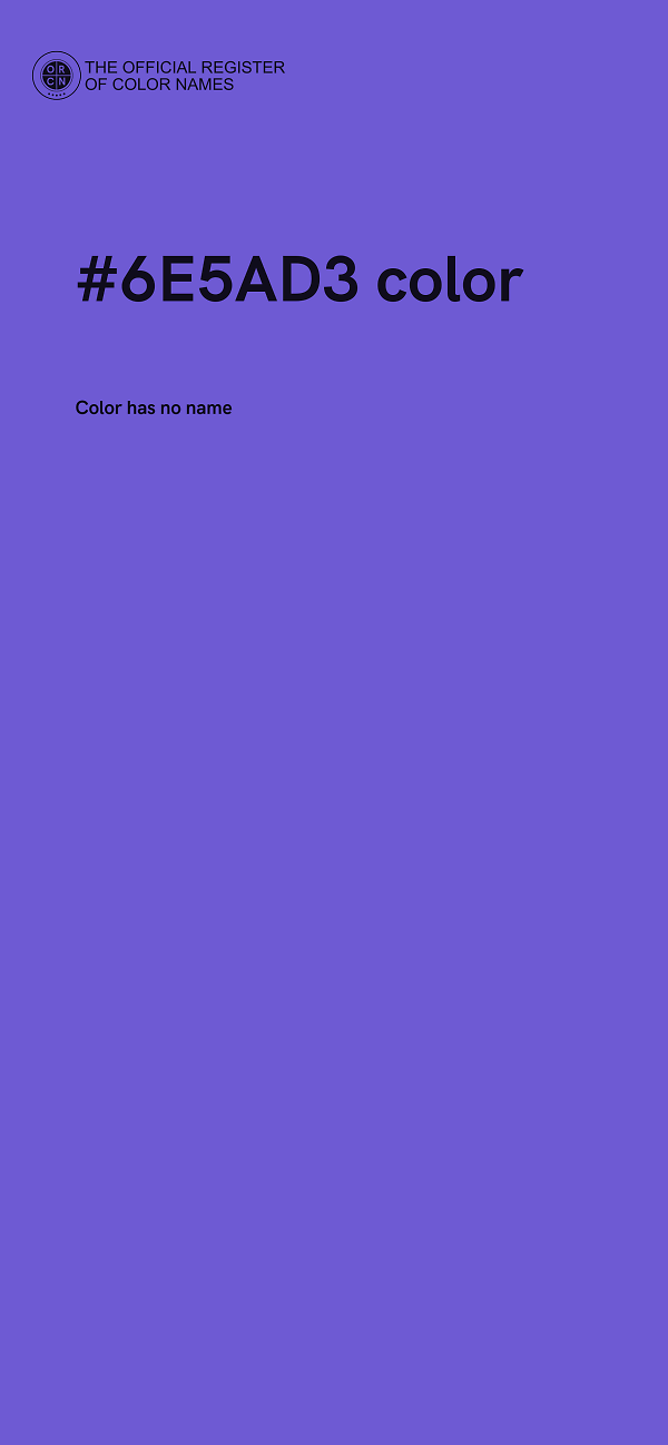 #6E5AD3 color image