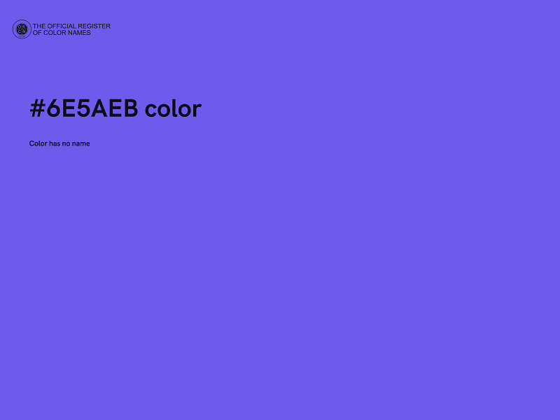 #6E5AEB color image