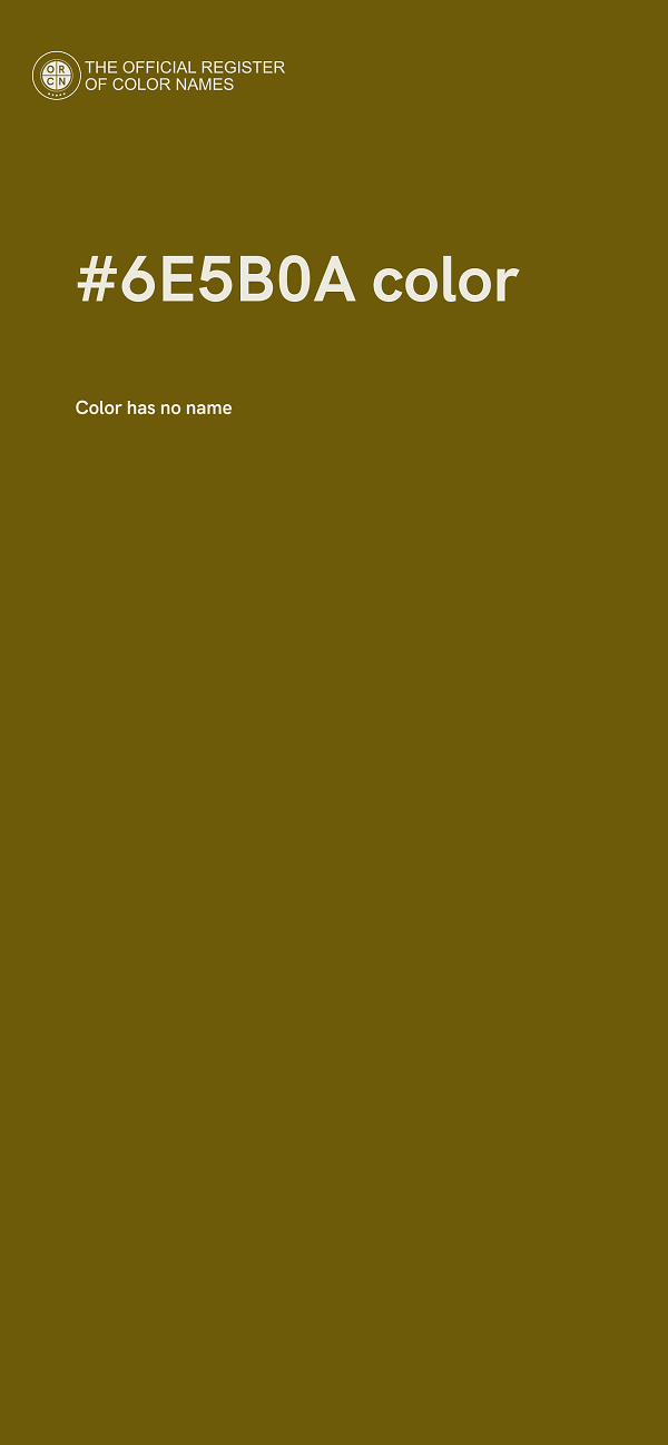 #6E5B0A color image