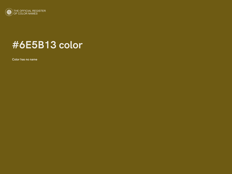 #6E5B13 color image