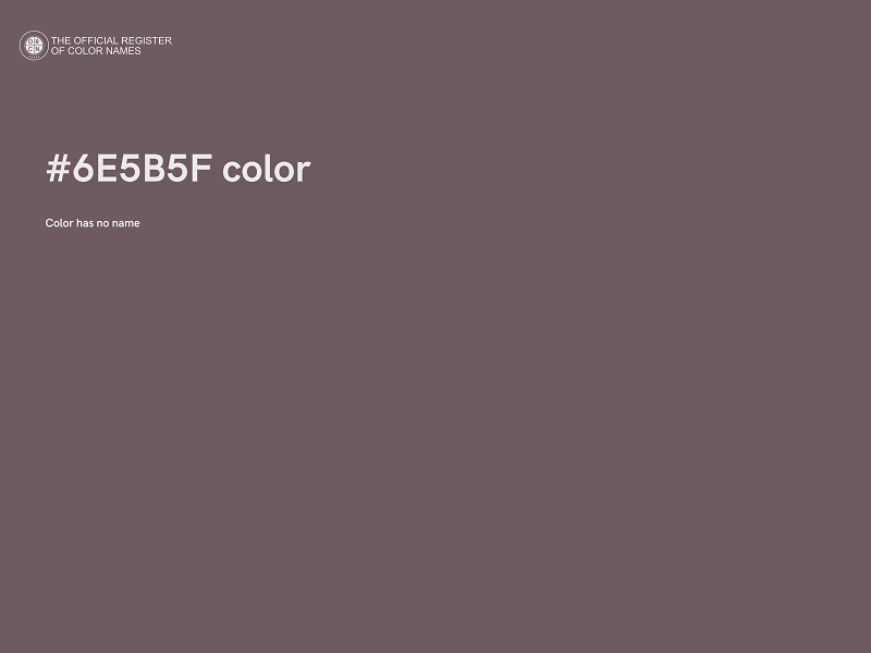 #6E5B5F color image