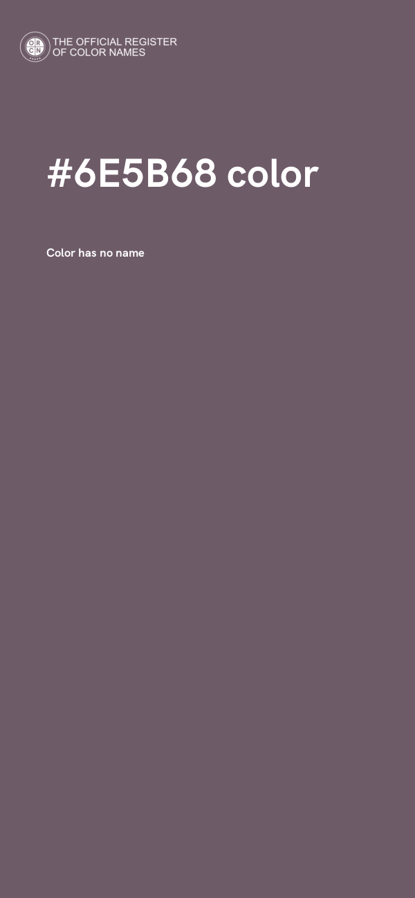 #6E5B68 color image