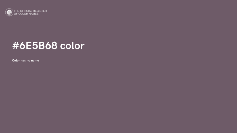#6E5B68 color image