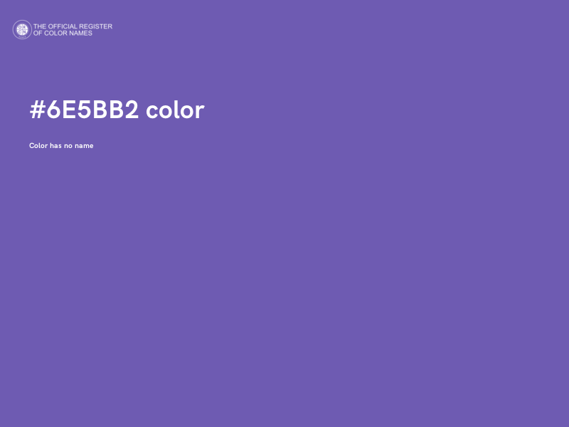 #6E5BB2 color image