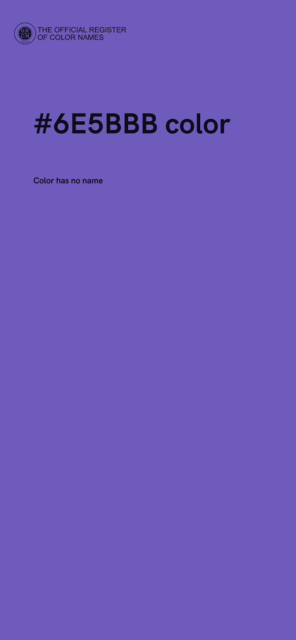 #6E5BBB color image