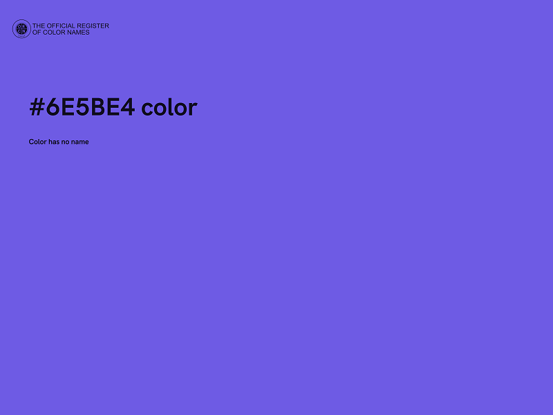 #6E5BE4 color image