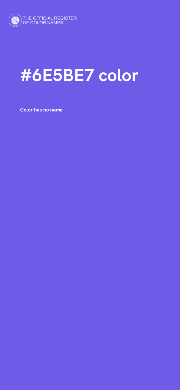 #6E5BE7 color image