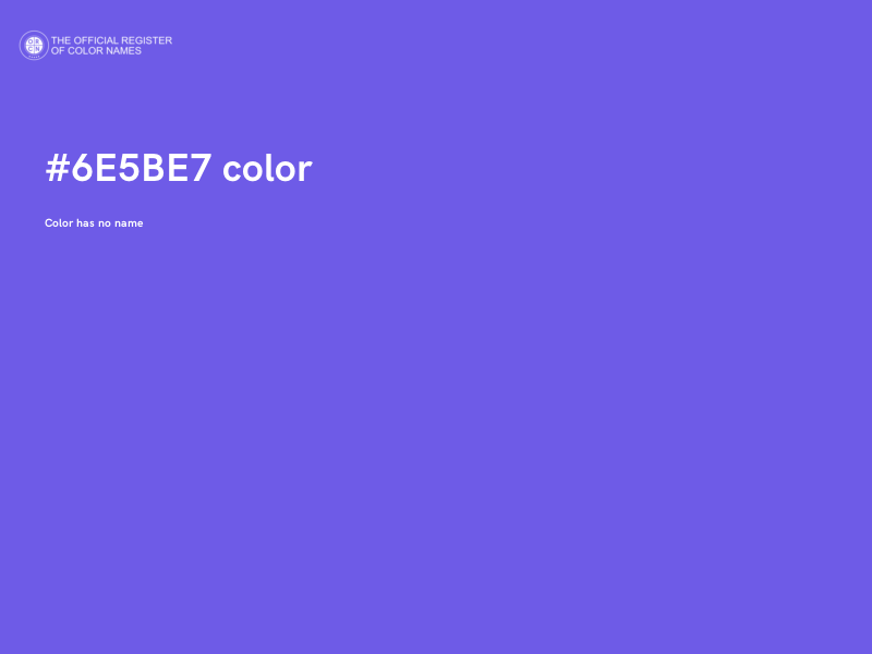 #6E5BE7 color image
