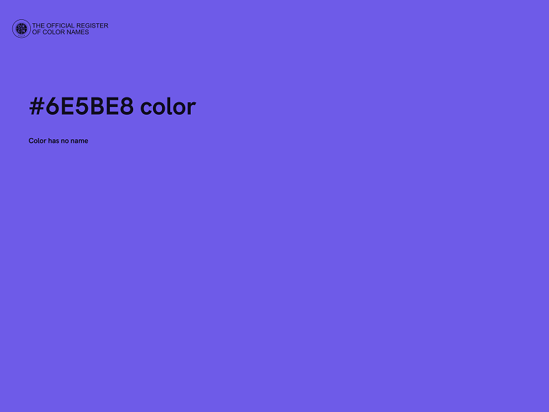 #6E5BE8 color image