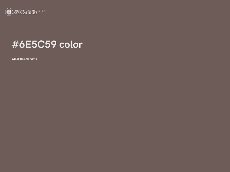 #6E5C59 color image