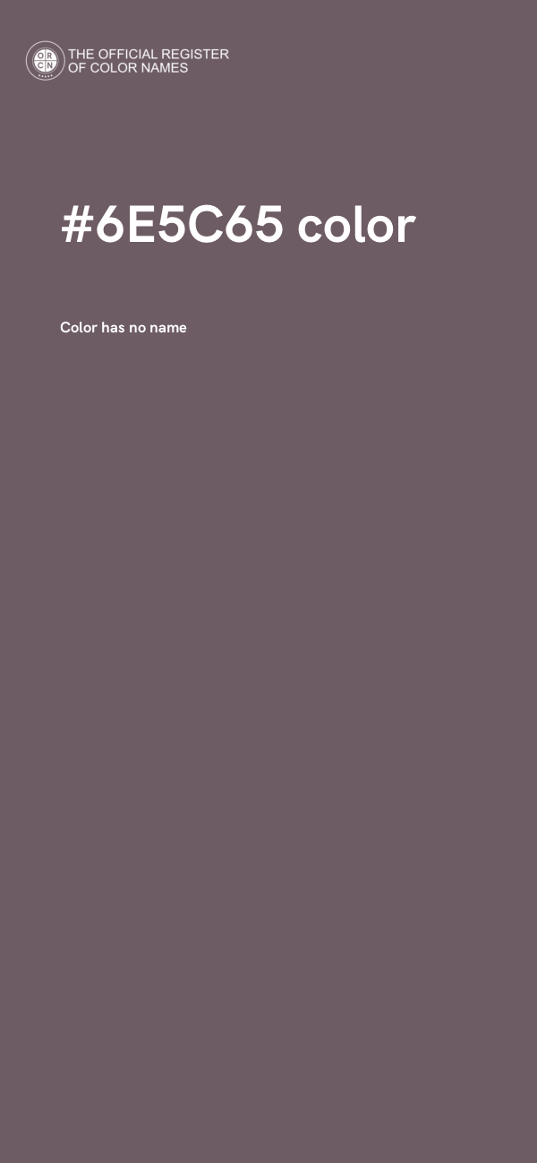#6E5C65 color image
