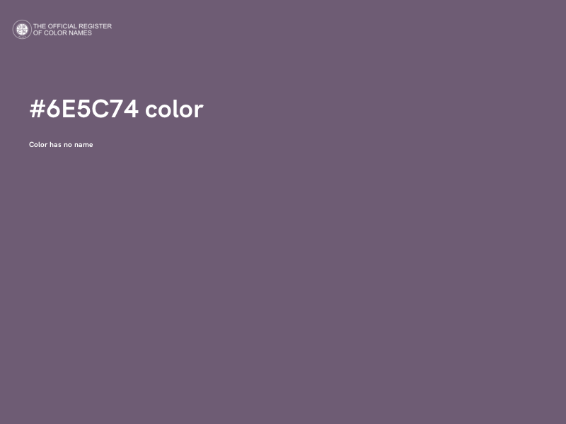 #6E5C74 color image