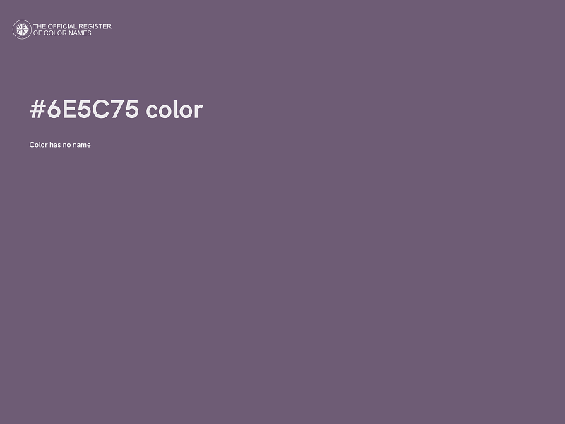#6E5C75 color image