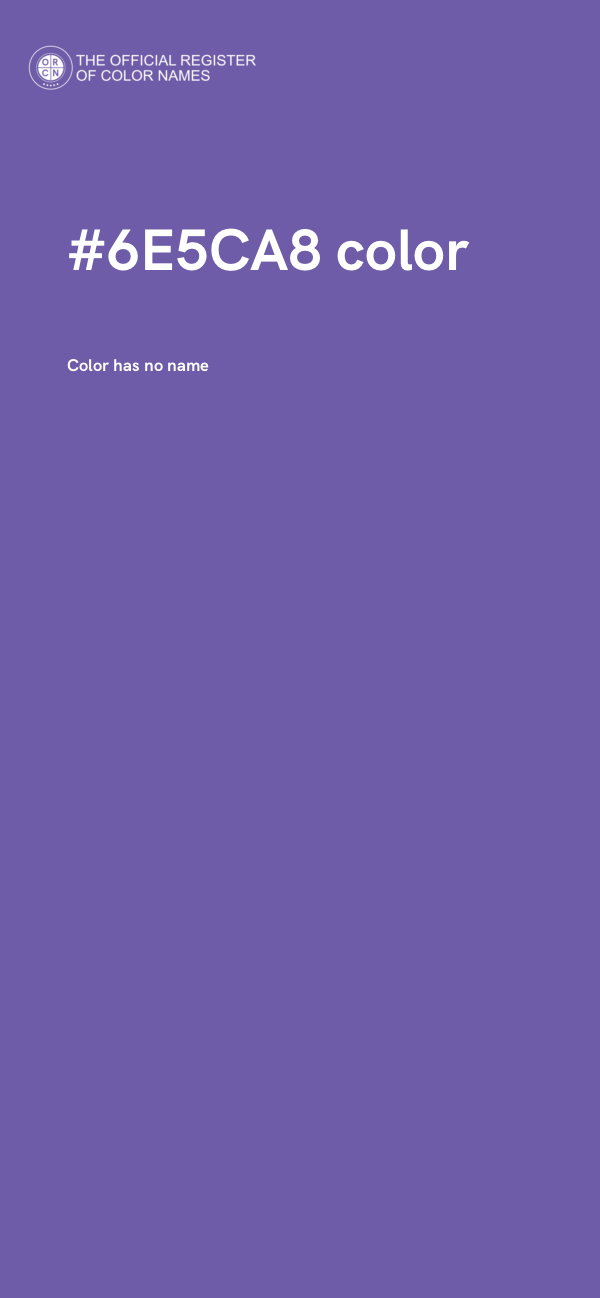 #6E5CA8 color image