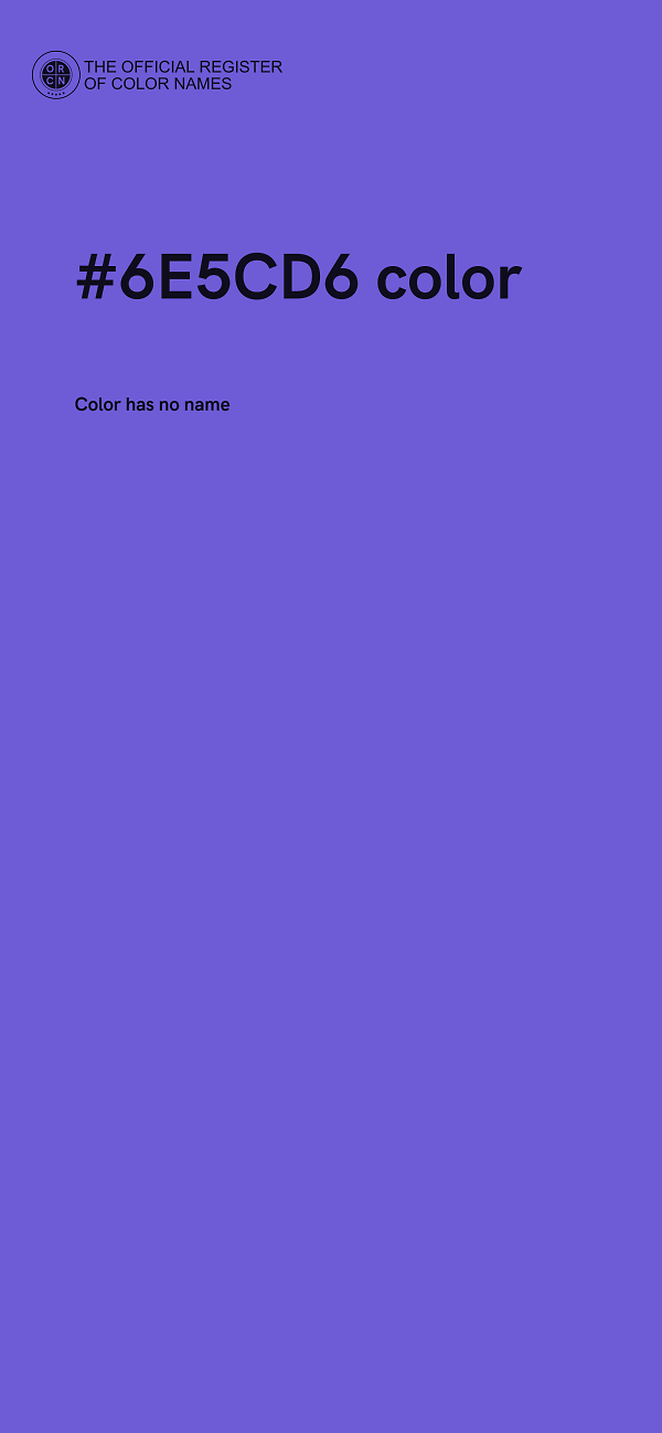 #6E5CD6 color image