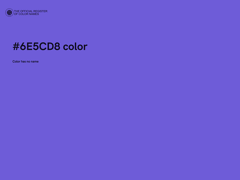 #6E5CD8 color image