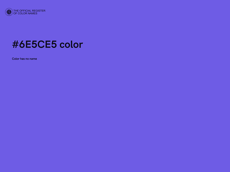 #6E5CE5 color image