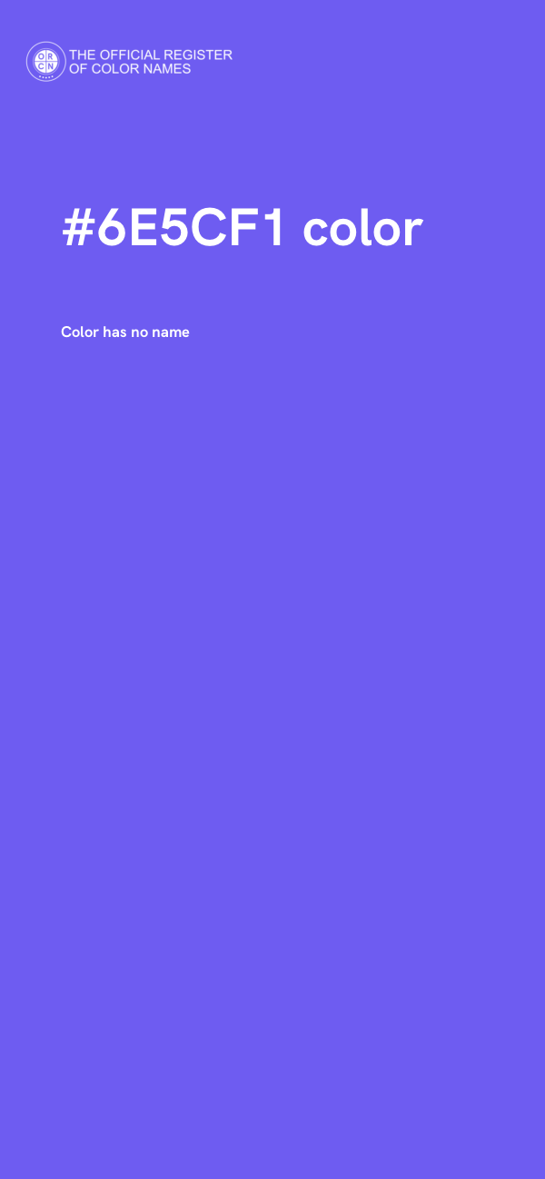#6E5CF1 color image