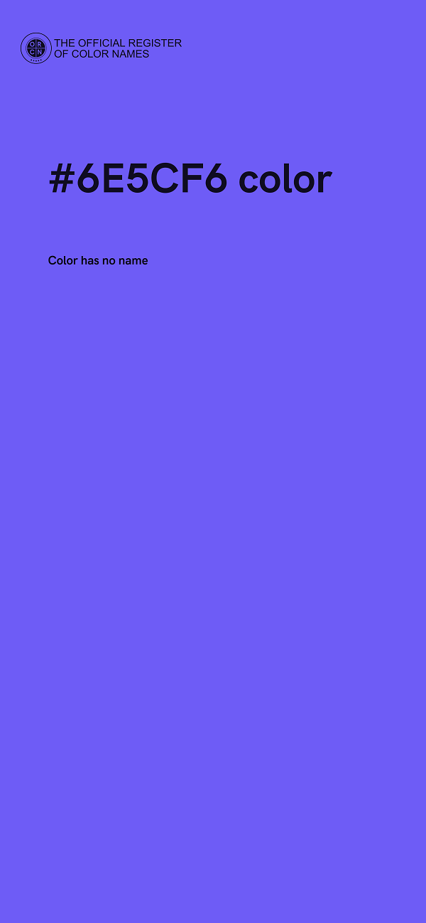 #6E5CF6 color image