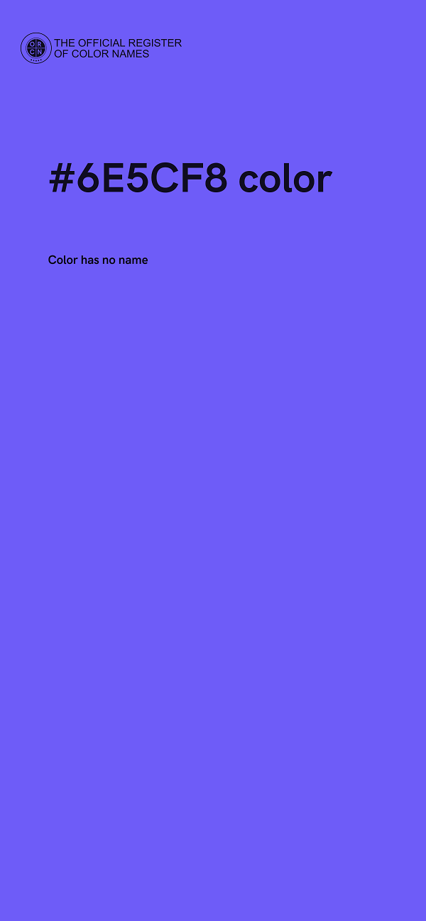 #6E5CF8 color image