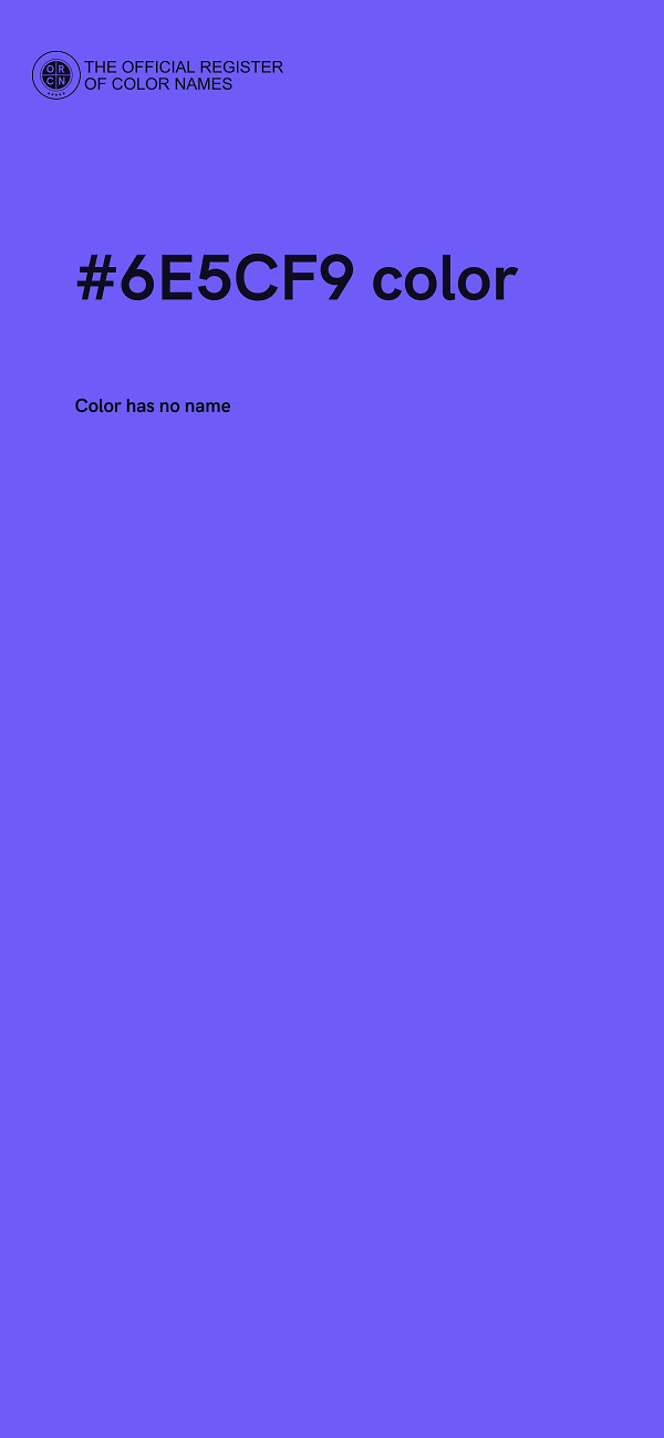 #6E5CF9 color image