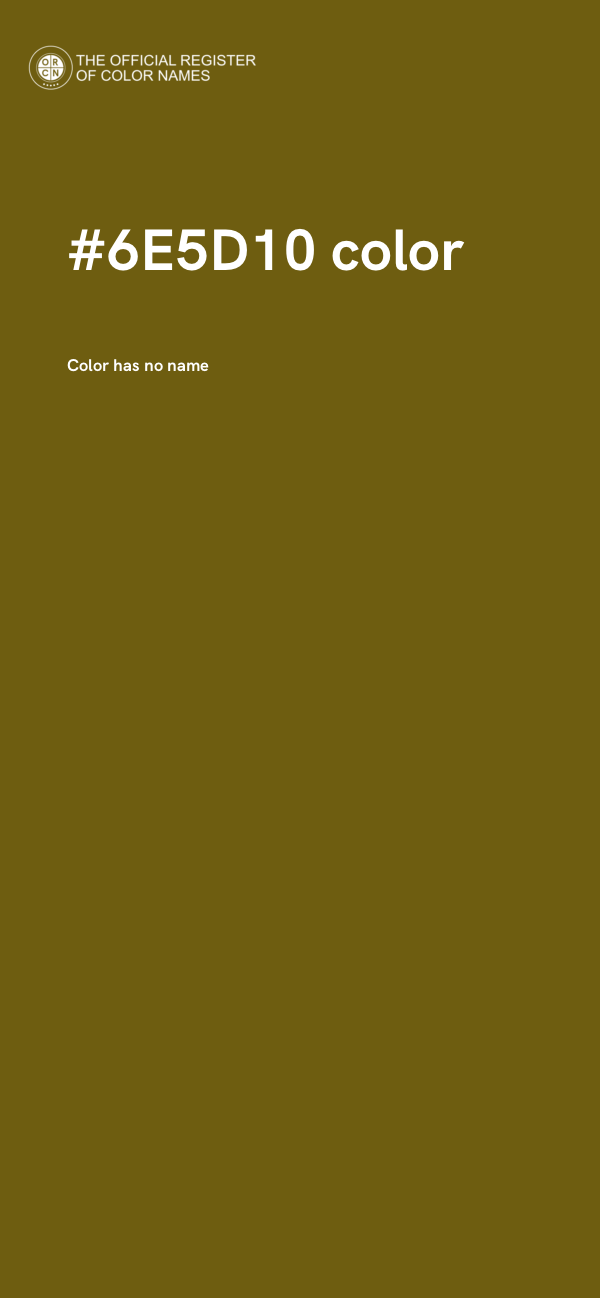 #6E5D10 color image
