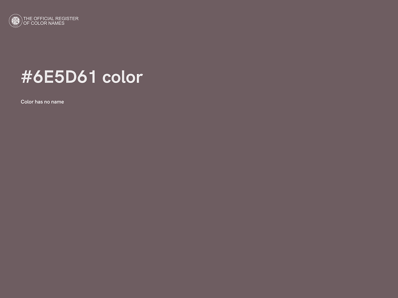 #6E5D61 color image