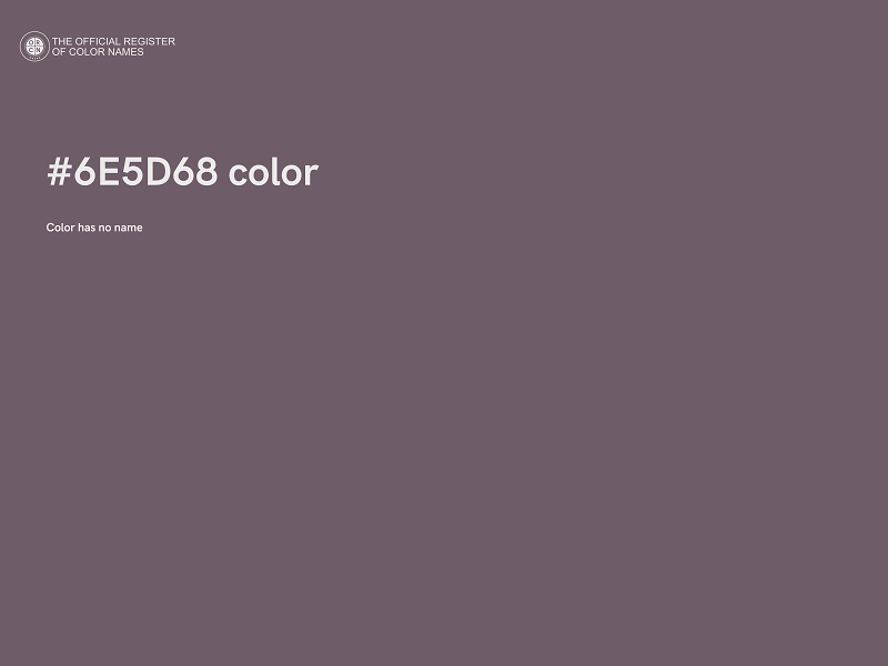 #6E5D68 color image