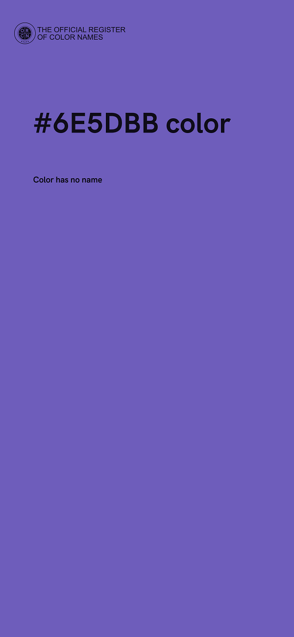 #6E5DBB color image