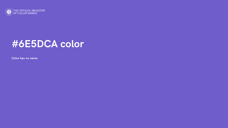 #6E5DCA color image