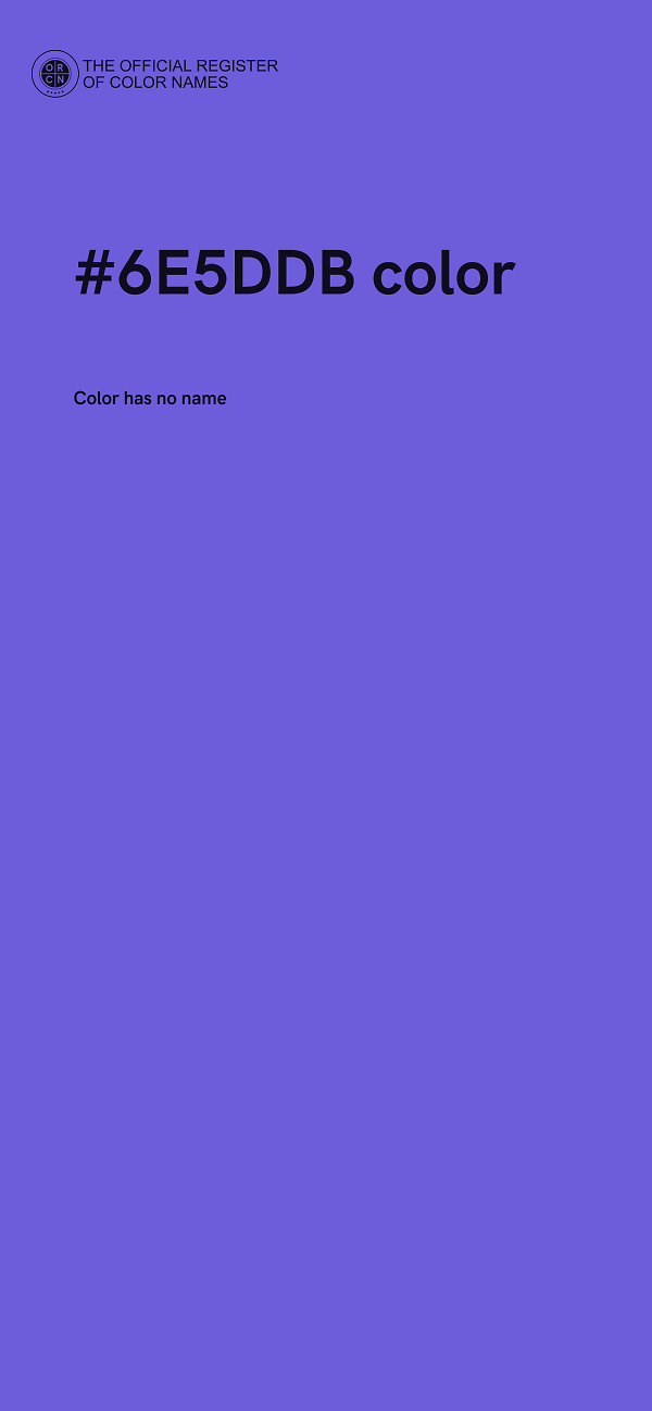 #6E5DDB color image
