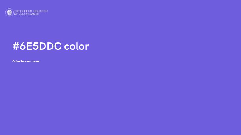 #6E5DDC color image